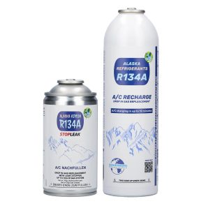 Alaska Refrigerants R134a Ersatzkältemittel für Fahrzeuge + Dichtmittel